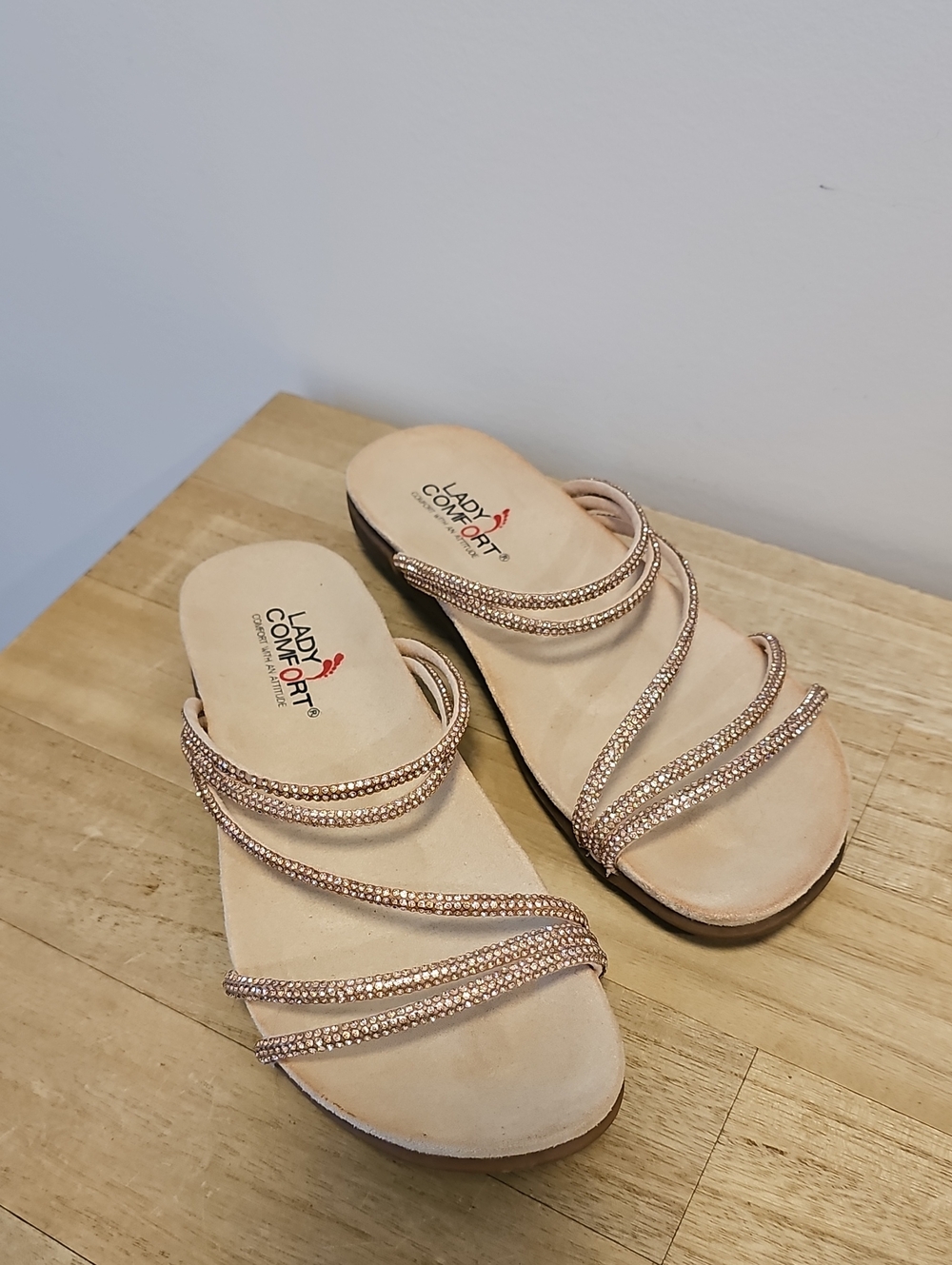 Lady Comfort Strap Sandals- Size 38